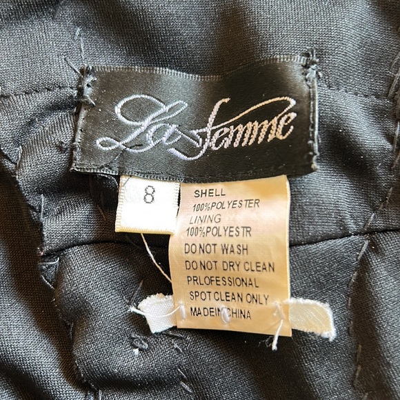 La Femme Short Trendy Sequin Prom Dress sz8 - Picture 11 of 15